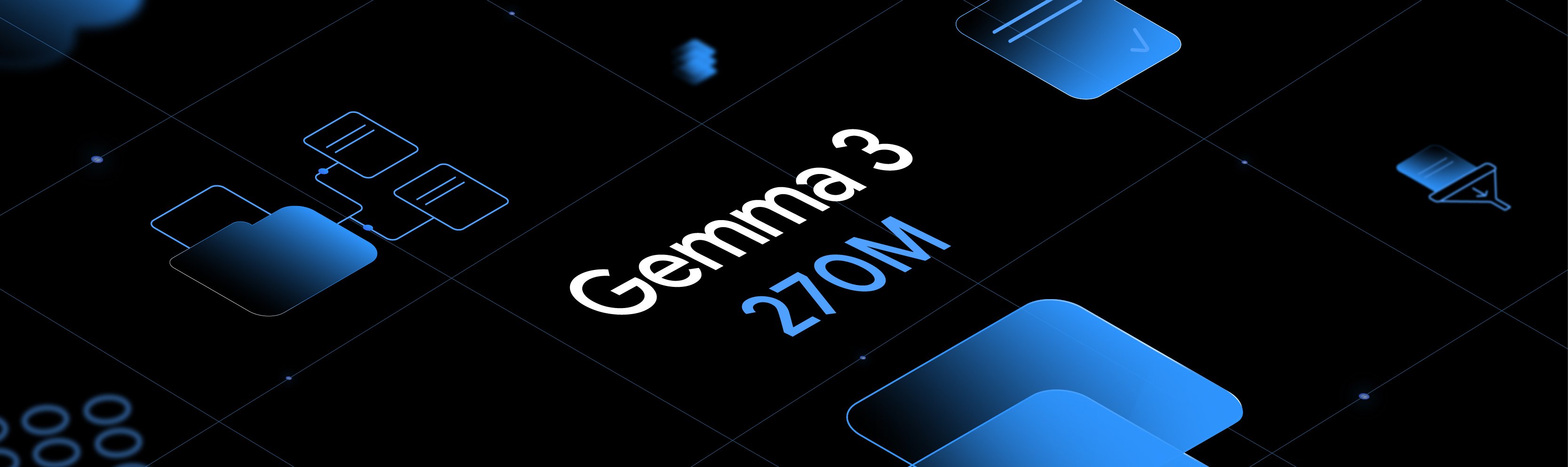 Gemma 3 270Mが発表されたことを示す画像