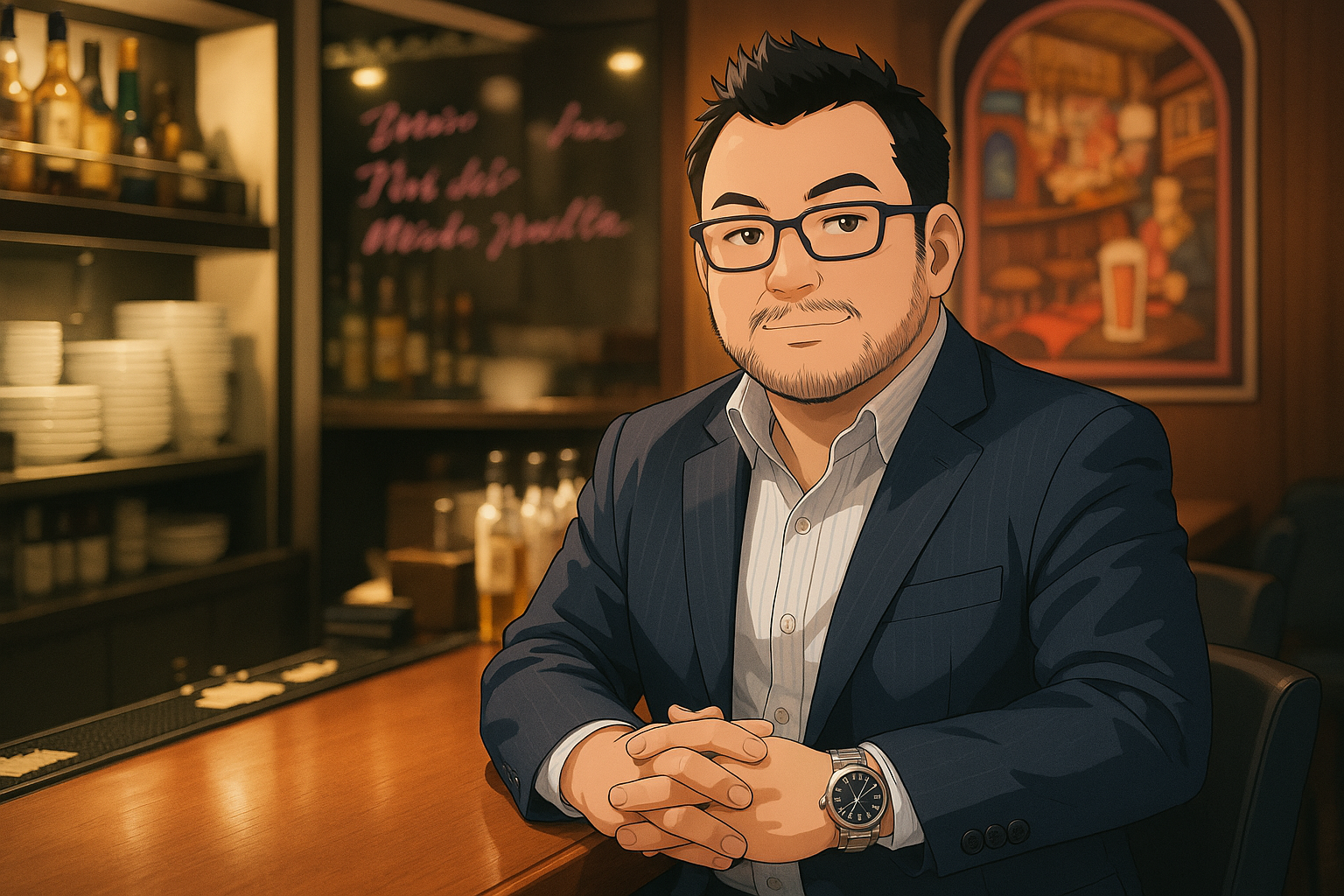YAMLを使って精密に再現されたアニメ調の画像
